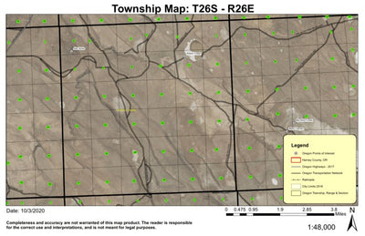 Alex Butte T26S R26E Township Map Preview 1