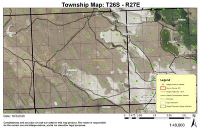 Black Canyon T26S R27E Township Map Preview 1