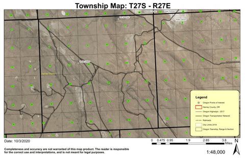 Iron Mountain T27S R27E Township Map Preview 1
