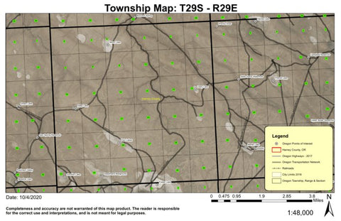 Moon Lake T29S R29E Township Map Preview 1