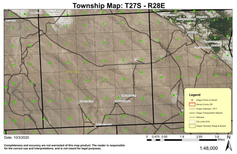 Angle T27S R28E Township Map Preview 1