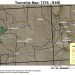 Round Mountain T27S R35E Township Map Preview 1