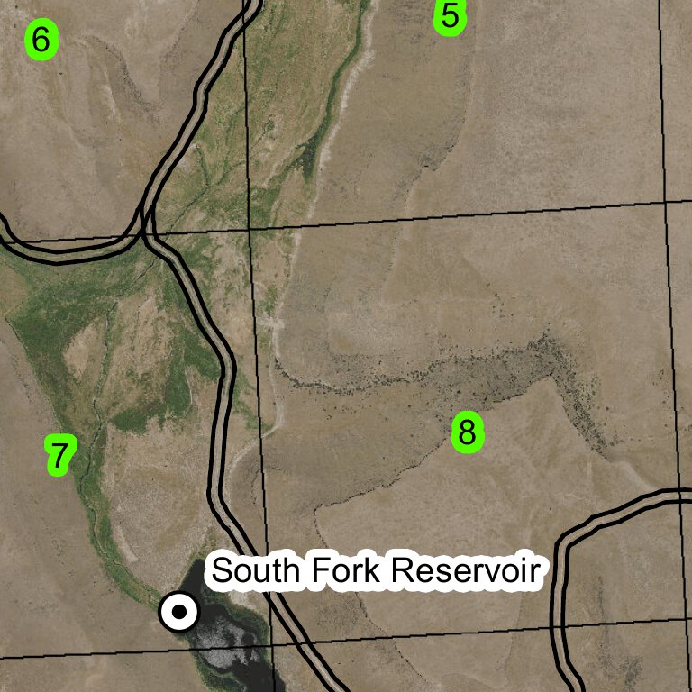 Round Mountain T27S R35E Township Map by Super See Services | Avenza Maps