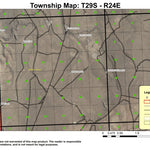Woods Lake T29S R24E Township Map Preview 1
