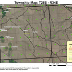 Thompson Reservoir T26S R34E Township Map Preview 1