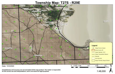 Sizemore Spring T27S R29E Township Map Preview 1
