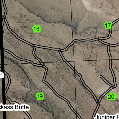 Jackass Mountain T29S R30E Township Map Preview 3