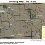 Virginia Valley T27S R34E Township Map Preview 1