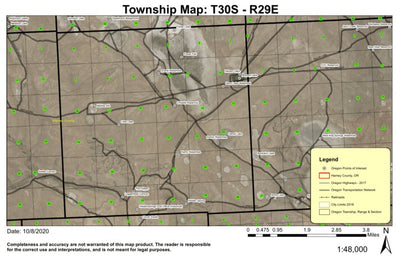 Matties Ark T30S R29E Township Map Preview 1