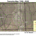 Dry Valley Rim T29S R25E Township Map Preview 1