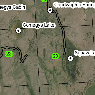 Squaw Lake T30S R35E Township Map Preview 2