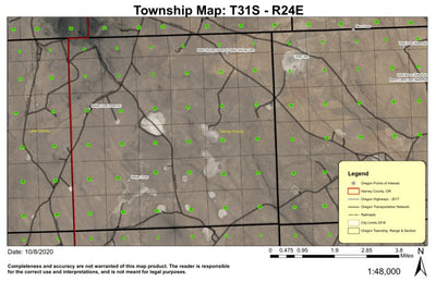 Badger Draw T31S R24E Township Map Preview 1