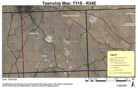 Badger Draw T31S R24E Township Map Preview 1