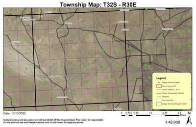 Sand Hollow T32S R30E Township Map Preview 1