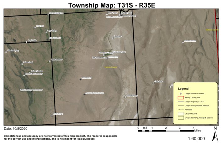 Stonehouse Creek T31S R35E Township Map by Super See Services | Avenza Maps