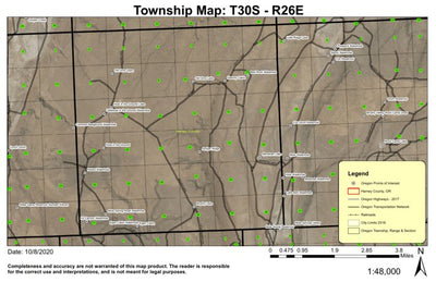 Juniper Ridge T30S R26E Township Map Preview 1