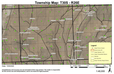 Juniper Ridge T30S R26E Township Map Preview 1