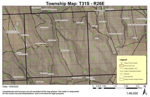 Three Story Rim T31S R26E Township Map Preview 1