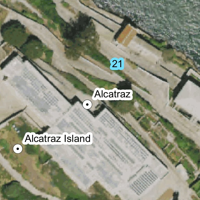 Alcatraz Island CA Map by Super See Services | Avenza Maps