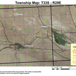 Rock Creek Reservoir T33S R29E Township Map Preview 1