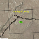 Rock Creek Reservoir T33S R29E Township Map Preview 2