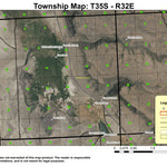 Three Mile Reservoir T35S R32E Township Map Preview 1