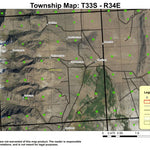 Steens Mountain T33S R34E Township Map Preview 1