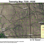 Butler Hill T33S R32E Township Map Preview 1
