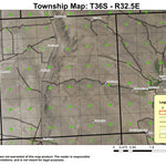 Skull Creek T36S R32.5E Township Map Preview 1