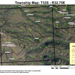 Riddle Reservoir T33S R32.75E Township Map Preview 1