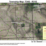 Blitzen T34S R31E Township Map Preview 1