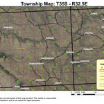 Home Creek Butte T35S R32.5E Township Map Preview 1