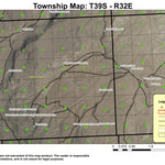 Antelope Guzzler T39S R32E Township Map Preview 1