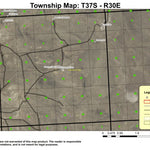 Surveyors Lake T37S R30E Township Map Preview 1