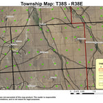 Whitehorse Butte T38S R38E Township Map Preview 1