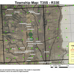 Andrews T35S R33E Township Map Preview 1