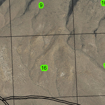 Dry Lake Waterhole T41S R31E Township Map Preview 3