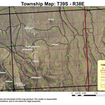 Willow Butte T39S R38E Township Map Preview 1