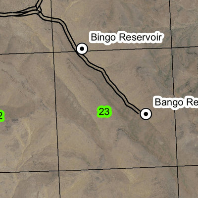 Skull Creek Reservoir T36S R32.75E Township Map Preview 2