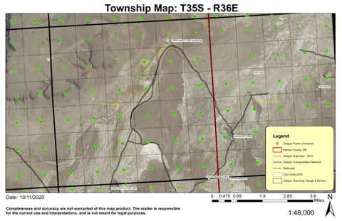 Willow Creek T35S R36E Township Map Preview 1