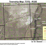 Slickey Lake T37S R32E Township Map Preview 1