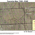 Whitehorse Mountains T38S R36E Township Map Preview 1