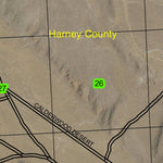 Whitehorse Mountains T38S R36E Township Map Preview 2