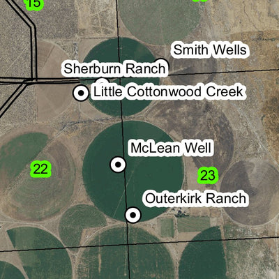 Snakes Den Butte T39S R35E Township Map Preview 2