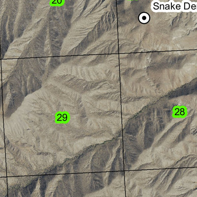Snakes Den Butte T39S R35E Township Map Preview 3