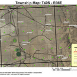 Dry Creek T40S R36E Township Map Preview 1