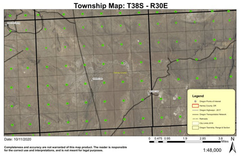 Shallow Lake T38S R30E Township Map Preview 1