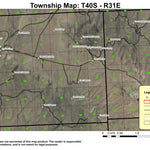 Hawks Valley T40S R31E Township Map Preview 1