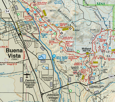 Salida-Buena Vista Trails Map 6th Ed. Preview 3