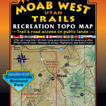 Moab West Trails Map 5th edition Preview 1
